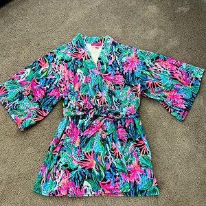 Lilly Pulitzer Elaine Velour Robe